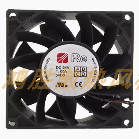 Re-spa fan全新 DC24V 1.00A 8038/9038 散热风扇