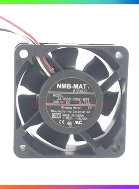 原装NMB 2410SB-05W-B59 6025 24V 0.11A 6cm 变频器散热风扇