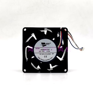 HXH HDB0812VF-P 8038 12V 4.0A 新能源充电桩暴力服务器散热风扇