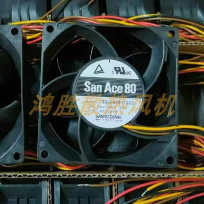全新原装三洋9GV0848P1G03 DC48V 0.84A  8CM机箱散热风扇