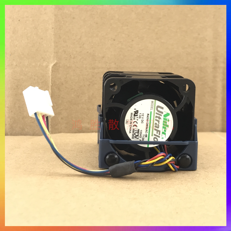 R40W12BS4AC-65 Nidec 4056 12V 1.0A 1U服务器机箱风扇4厘米风扇