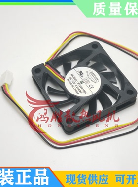 台湾EVERFLOW R126010BU 6010 6CM 12V 0.25A双滚珠 测速散热风扇