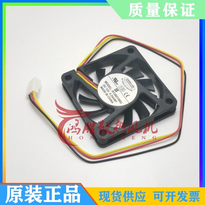 台湾EVERFLOW R126010BU 6010 6CM 12V 0.25A双滚珠 测速散热风扇