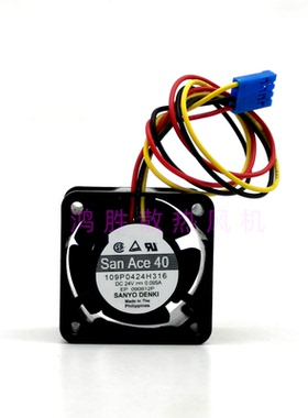 三洋 109P0424H316 4028 24V 0.095A 西门子NCU系统静音散热风扇