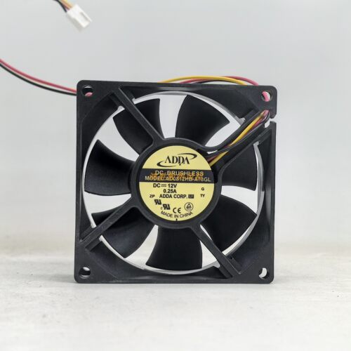 ADDA全新AD0812HB-A73GL 8025 DC12V 0.25A散热风扇
