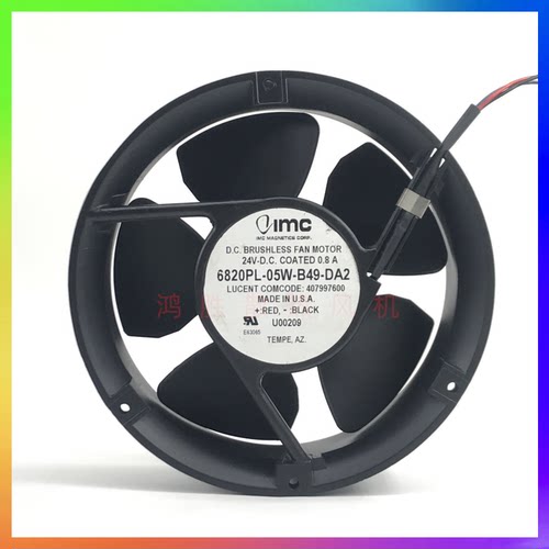 IMC 6820PL-05W-B49-DA2 17.2CM 17250 24V 0.8A 双滚珠轴承风扇