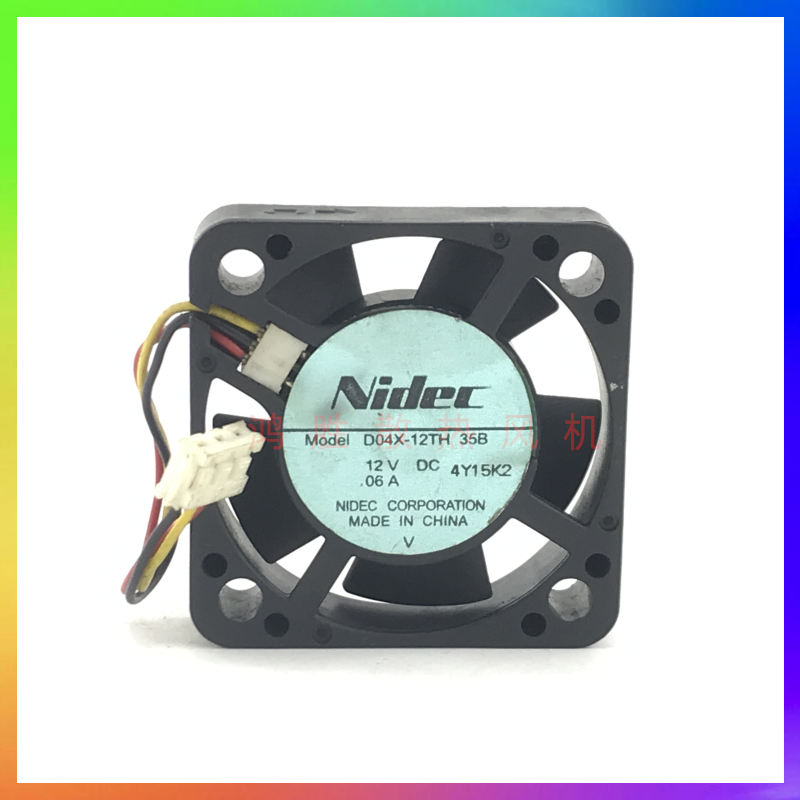 原装Nidec 4010 4cm 12V 0.06A 滚珠静音散热风扇D04X-12TH 35B