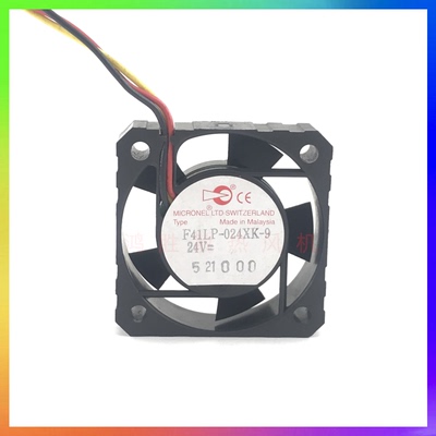 正品瑞士MICRONEL F41LP-024XK-9 4012 DC24V 超静音变频散热风扇