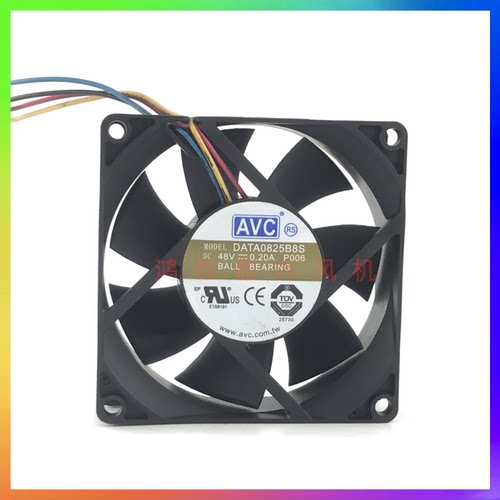 AVC DATA0825B8S 48V 0.20A 8025 8CM 中兴服务器交换机散热风扇