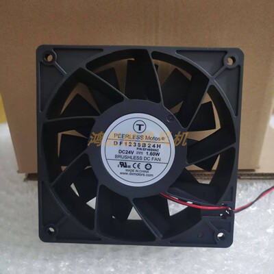 PEERLESS全新现货DF1238B24H DC24V 1.60A 12cm大风量散热风扇