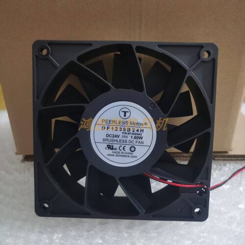 PEERLESS全新现货DF1238B24H DC24V 1.60A 12cm大风量散热风扇