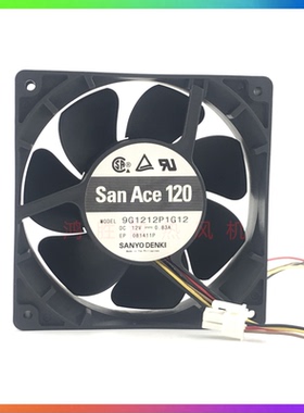 原装三洋 9G1212P1G12 DC12V 0.83A 12038 12厘米 大风力散热风扇