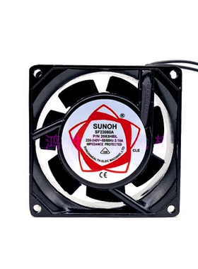 SF23080A P/N2083HBL 220-240V 0.10A 8038 铝框交流静音散热风扇