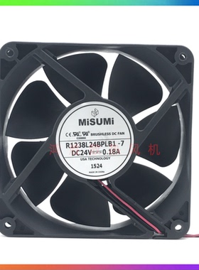 MiSUMi 米思米 R1238L24BPLB1-7 24V 0.18A 12038 机箱散热风扇