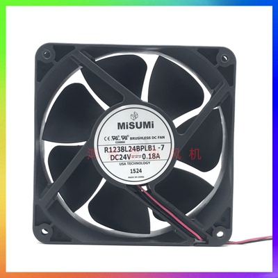 MiSUMi 米思米 R1238L24BPLB1-7 24V 0.18A 12038 机箱散热风扇