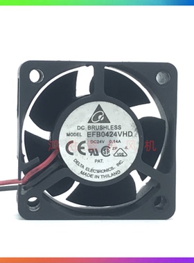 台达 EFB0424VHD 24V 0.14A 4CM 4020 2线变频器双滚珠小散热风扇