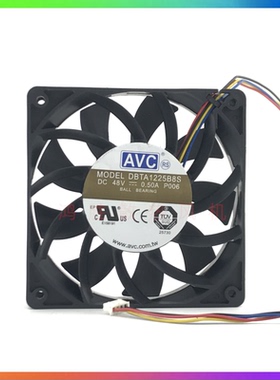 AVC DBTA1225B8S 12CM 12025 48V 0.50A PWM调速 交换机散热风扇
