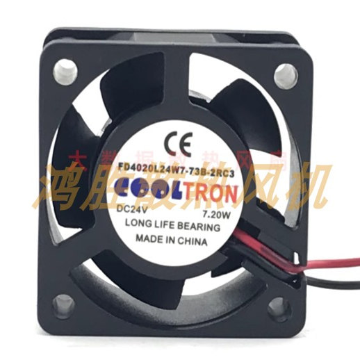 COOLTRON全新 FD4020L24W7-73B-2R/2RC3 24V 7.20W/3.60W散热风扇