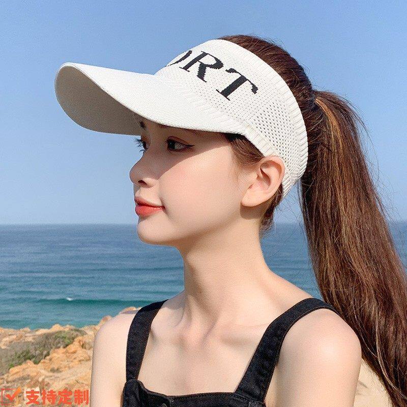 空顶帽子女韩版百搭潮人夏天太阳帽休闲遮阳防晒春秋季棒球鸭舌帽