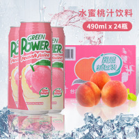 24罐臺(tái)灣味丹綠力飲料水蜜桃果汁