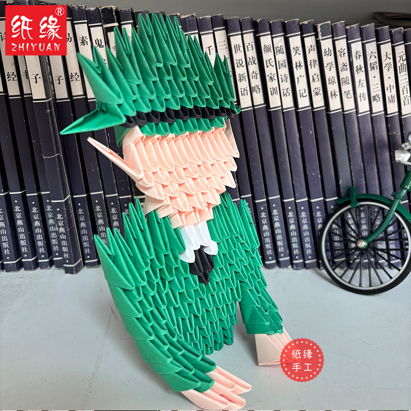 三角插手工折纸军人材料包幼儿园学生手工制作礼物摆件创意益智