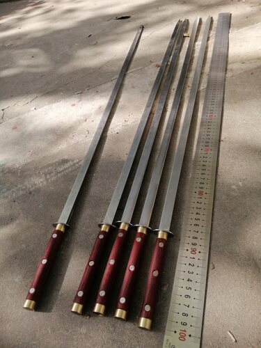 景中走不锈钢烧烤签子高端大1米