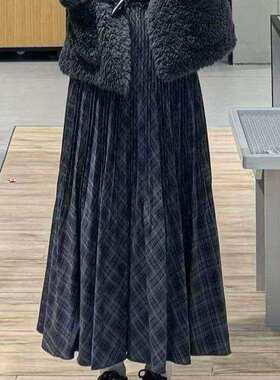 【商场同款】MM麦家2025秋冬新款深灰腰裙半身裙下装5GA141581