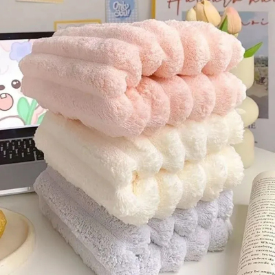 珊瑚绒毛巾洗脸用热敷吸水不掉毛擦头发速干成人洗澡专用擦脸擦脚