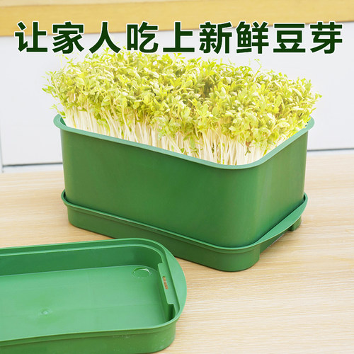 四季吃新鲜豆芽全自动豆芽发芽神器食品级大号水培育苗托盘专用盆