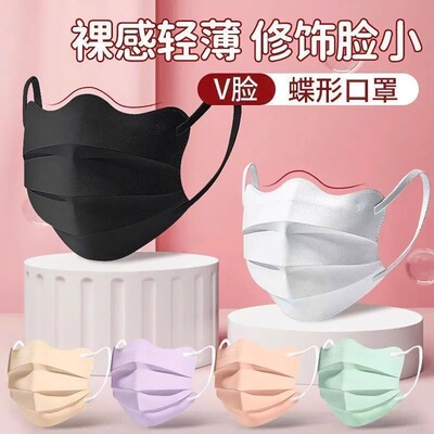 口罩女高颜值春夏防尘防晒护眼角加厚2025新款3D立体莫兰迪显脸小