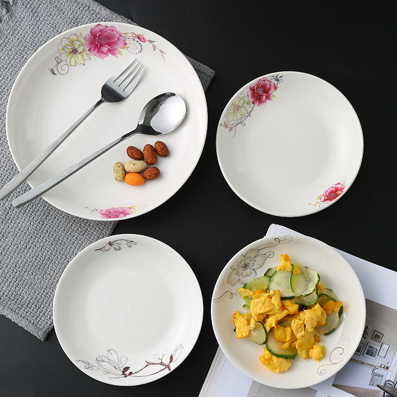 Creative set of household ceramic tableware dishes