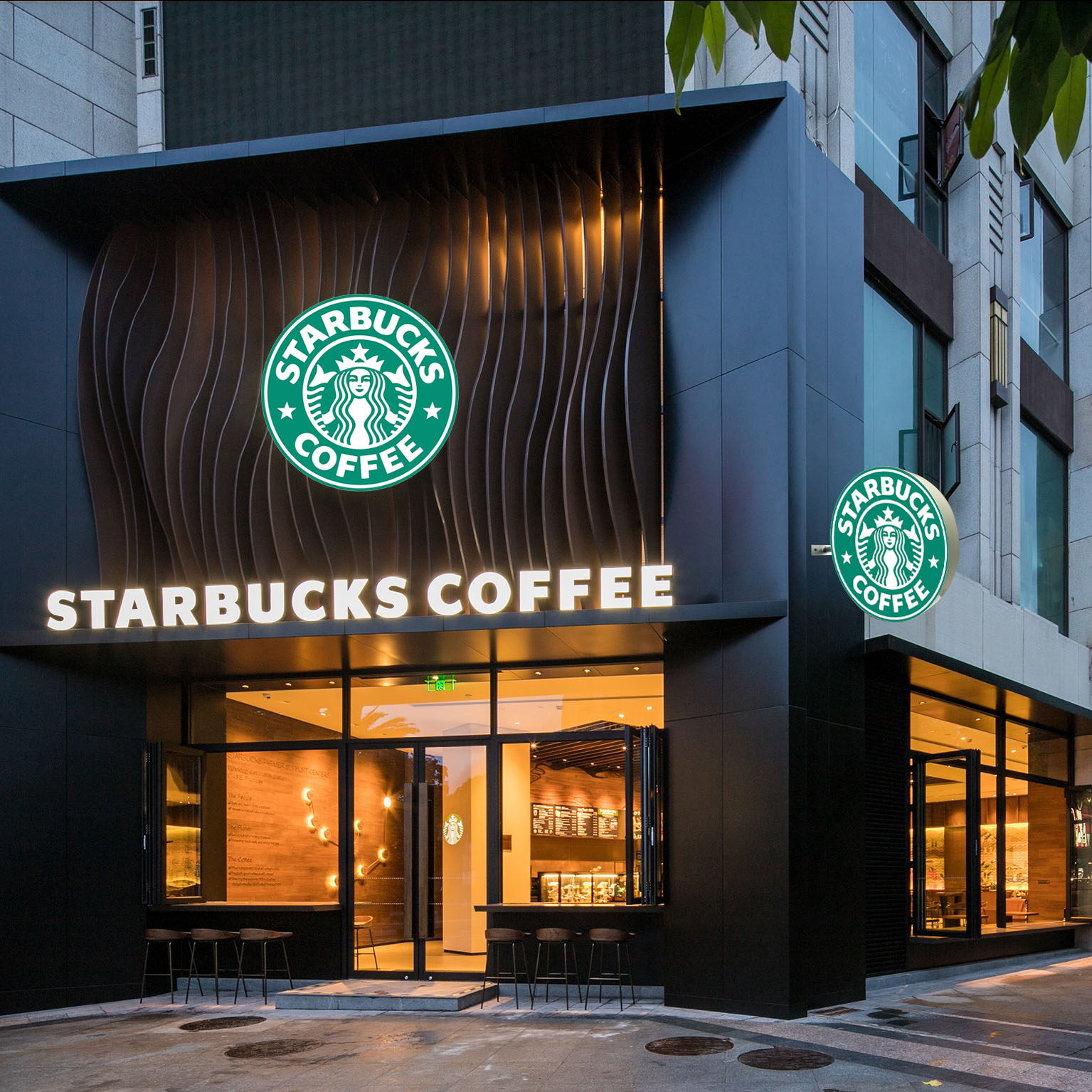 户外防水圆形双面灯箱广告牌led店招店铺招牌门头悬挂铁艺灯箱