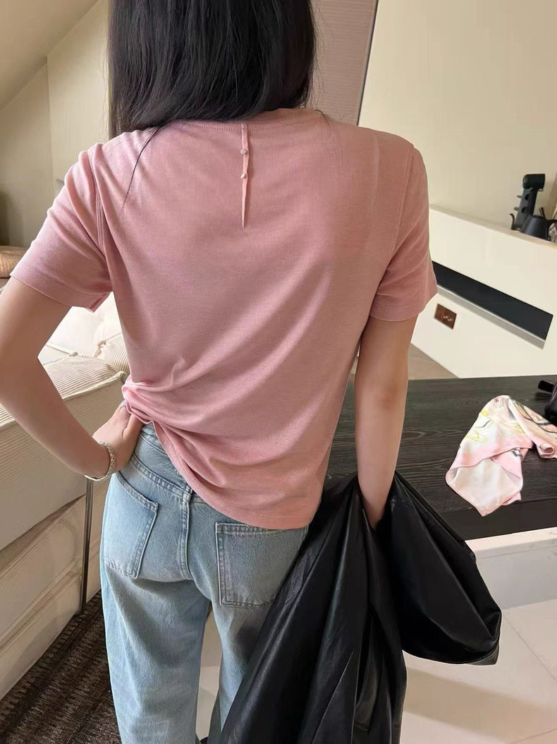 W.T正品2026夏季新款韩版宽松显瘦圆领短袖T恤女打底衫上衣Wat