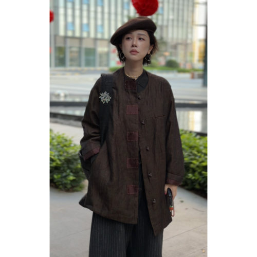 高级感棉服女宽松百搭外套