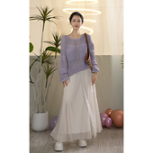 天丝柔雾纱裙氛围感气质半身裙女时尚 仙女下凡 叭哒不惑