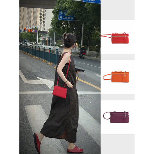 Y【叭哒不惑】牛皮时尚小众高级百搭单肩斜挎包