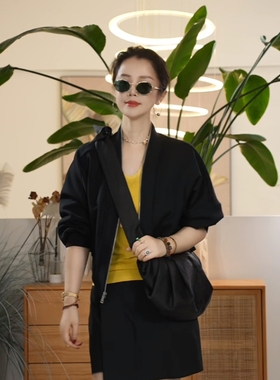 Y【叭哒不惑】和煦 棉时尚拉链长袖短外套女休闲宽松百搭上衣