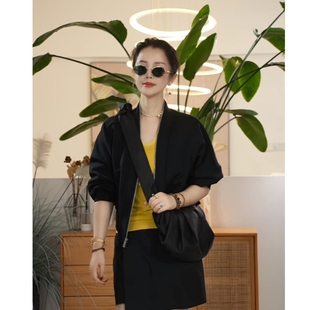 Y【叭哒不惑】和煦 棉时尚拉链长袖短外套女休闲宽松百搭上衣