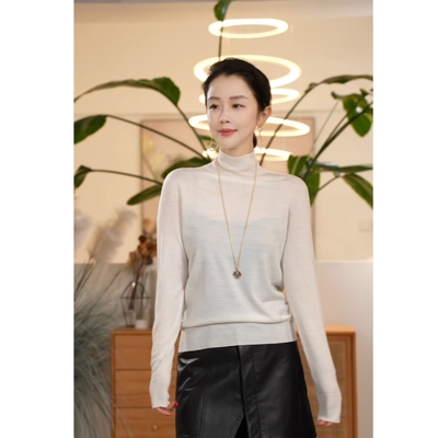 打底衫女长袖毛针织衫百搭