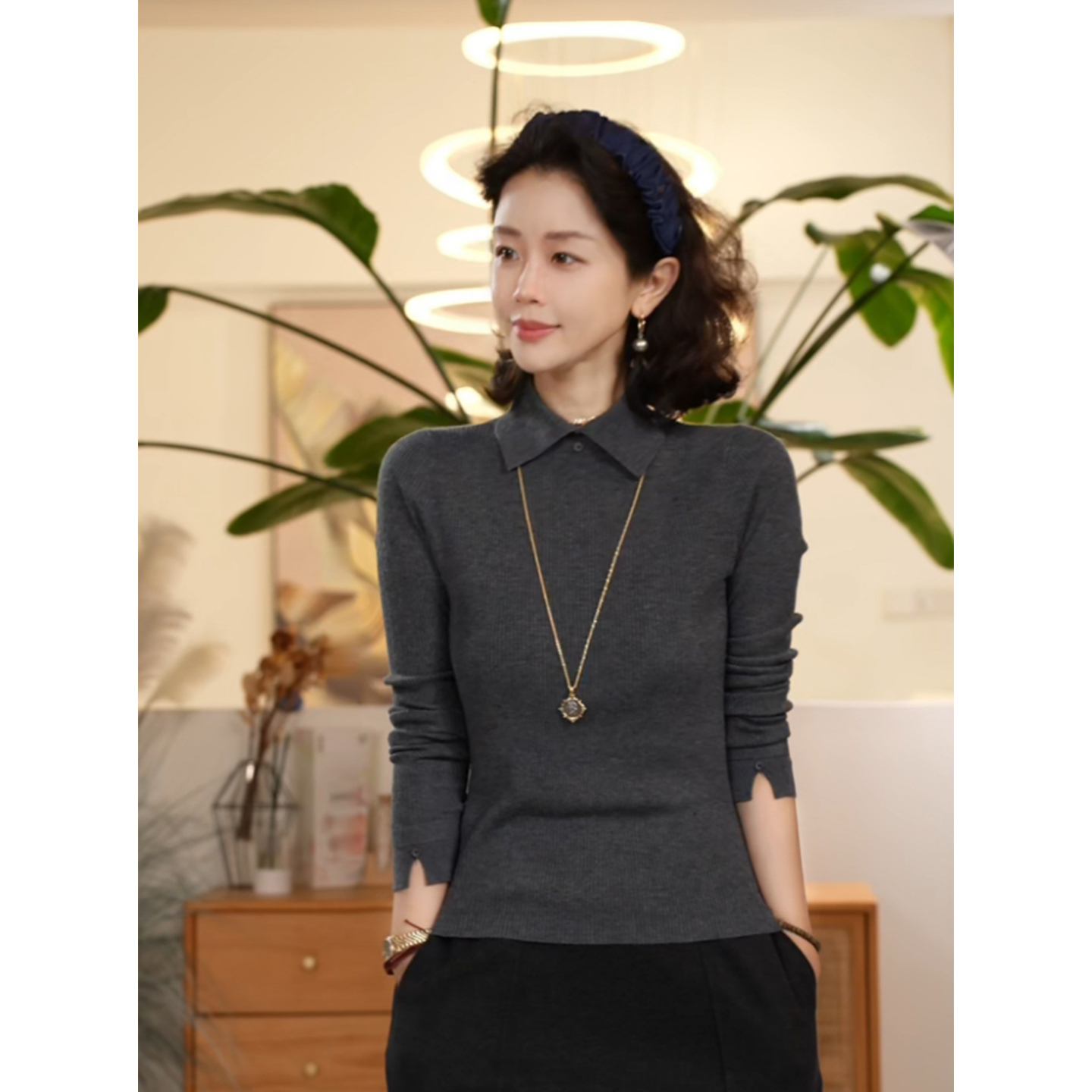 毛针织衫女气质百搭打底衫上衣