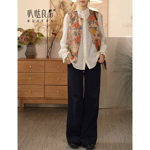 女秋冬宽松时尚高腰显瘦长裤