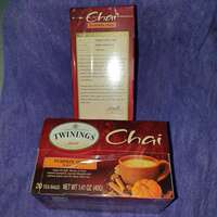 20 bags of Twinings Chuan Ning Black Tea with rich aroma of pumpkin, Spice, Cinnamon, allspice fruit and cloves nutmeg thumbnail 4
