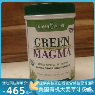 美国Green Magm大麦草汁粉300g叶绿素活性酶抗氧成分 Green Foods