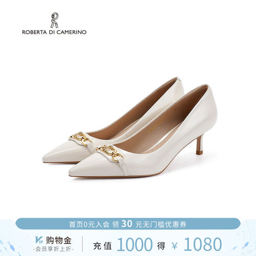 诺贝达2025春季新款真皮单鞋
