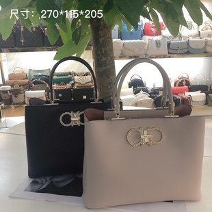 单肩斜挎欧美潮 高级感牛皮手提包简约经典 袋鼠正品 女包新款