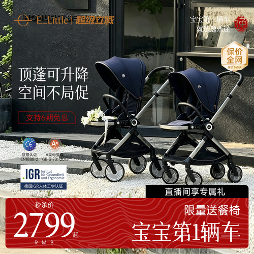 升降顶篷 21cm大轮 加宽加高扶手 63cm坐高