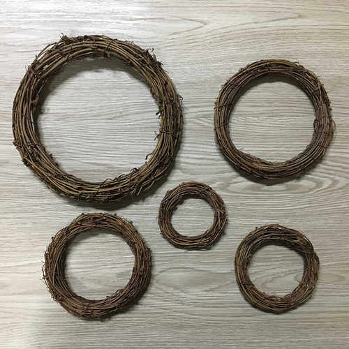 diy圣诞编织幼儿园天然土茯藤圈