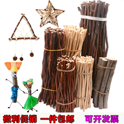 树枝材料树干干枝条松果装饰手工