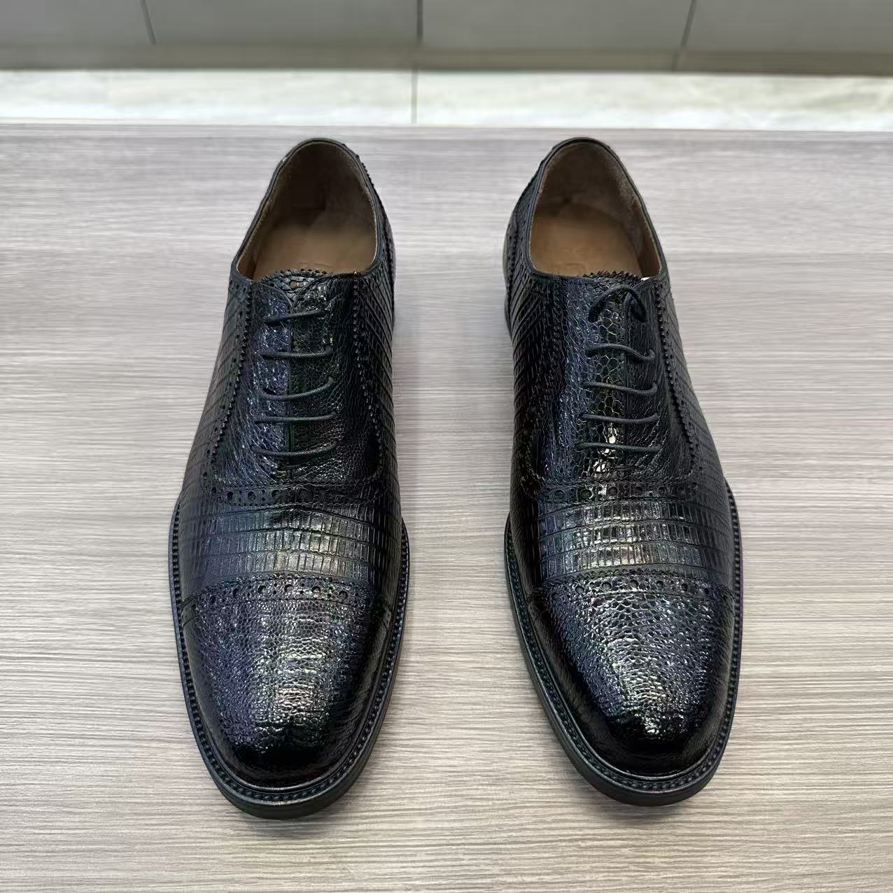 系带商务正装皮鞋男英伦风德比鞋