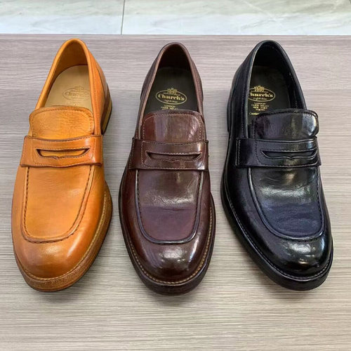 狠货商务休闲乐福鞋重工水洗马皮